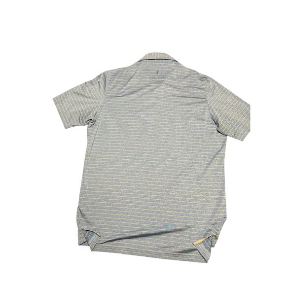 Jonnie-O Polo Shirt Size L Blue with Gray Stripe - Picture 6 of 9